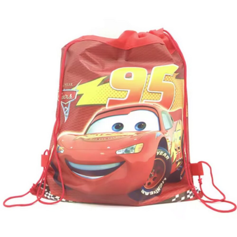Disney Pixar Cars 2 Lightning McQueen Drawstring Tote Bags Party Favors 12 Pcs - Picture 6 of 11